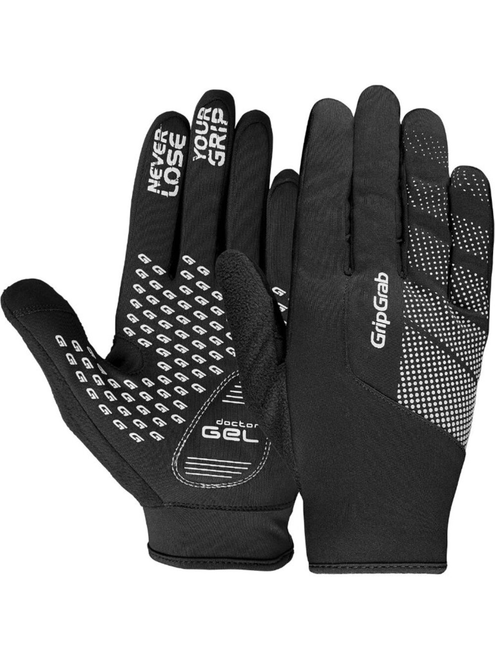 Windproof Padded Full Finger Cycling Gloves for Spring & Fall Rides